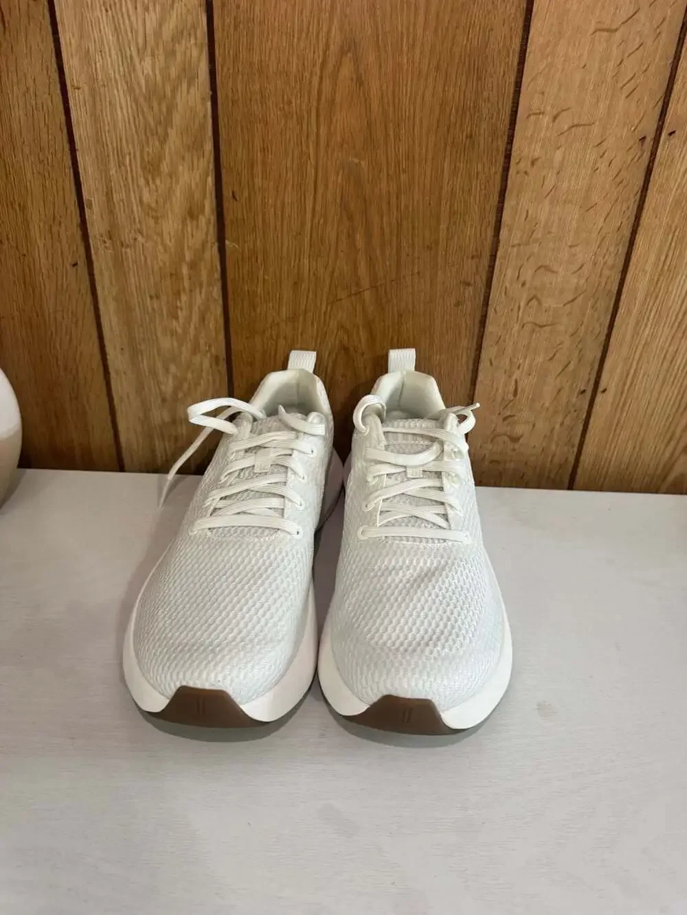 Nobull Men's 9.5 / Women's 11 White Knit Runner Training Shoes